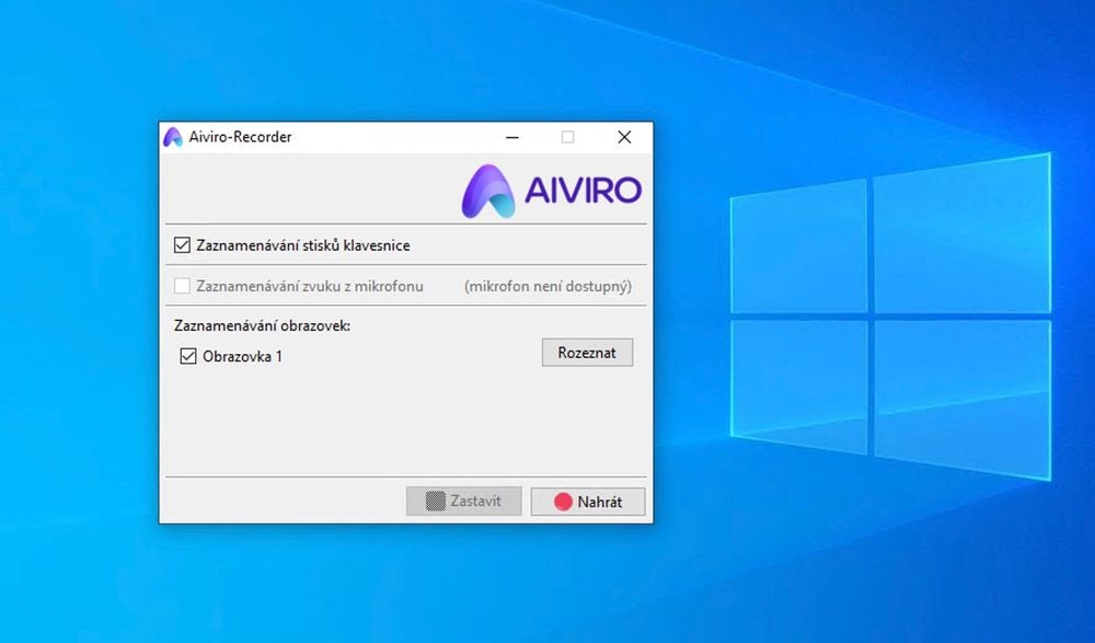 Aiviro recorder screenshot